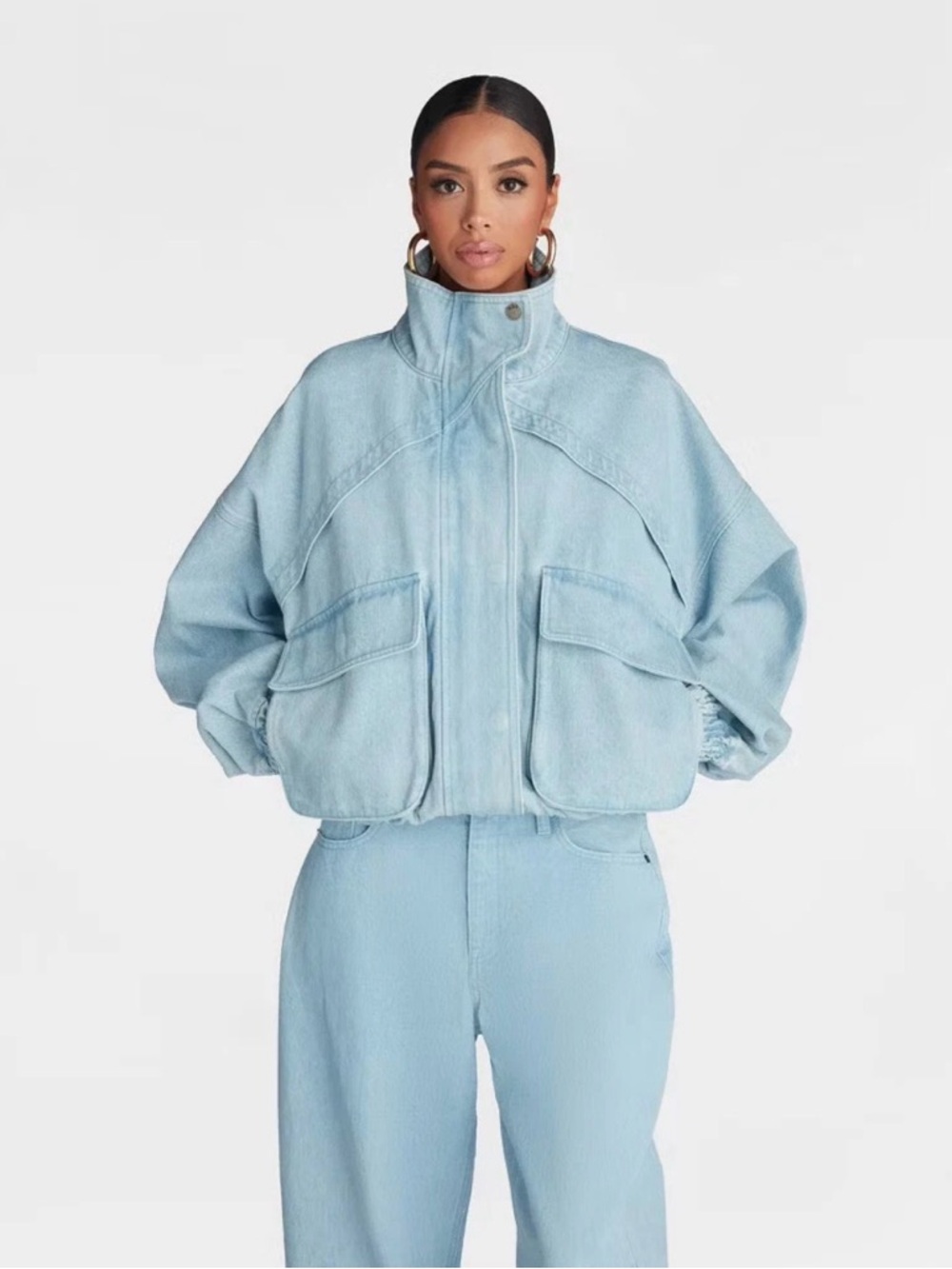 KBB by KAHLANA x TARGET Women's 'The Denim Bomber Jacket' S XL NWT